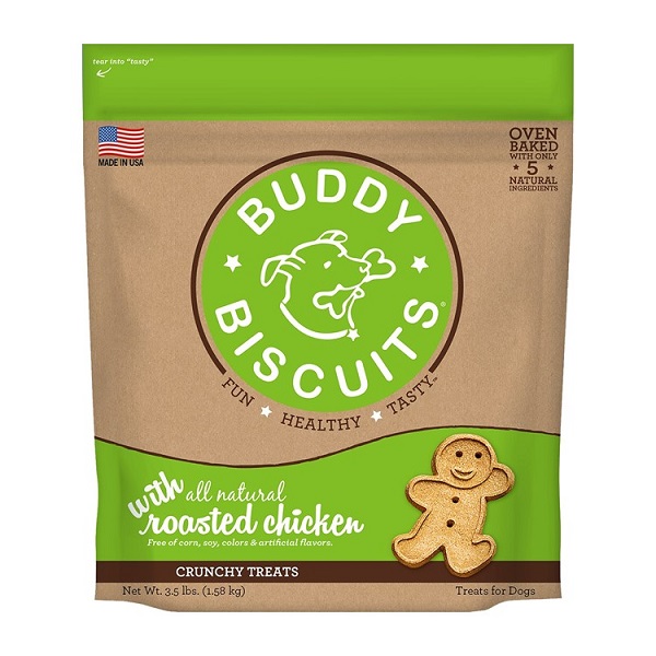 Buddy Biscuits with Roasted Chicken Oven Baked Dog Treats - 3.5lb