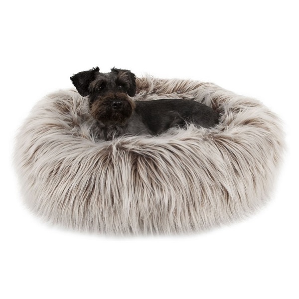 Snoozzy Glampet Donut Faux Fur Dog Bed - 26"