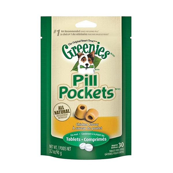 Greenies Pill Pockets Chicken Flavor Dog Treats (Tablet) - 3.2oz