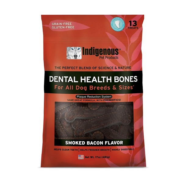Indigenous Pet Products Smoked Bacon Grain-Free Dental Dog Treats - 17oz