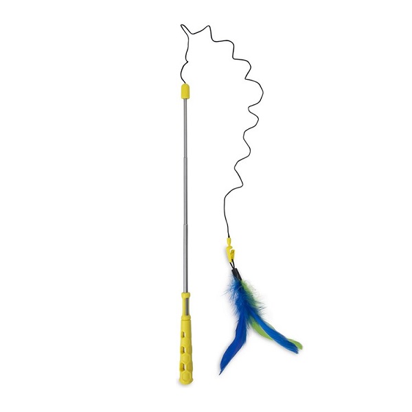 JW Pet Flutter-Ee Feathers Telescopic Wand Cat Toy