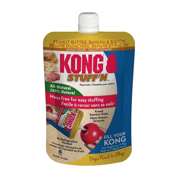 KONG Stuff'N Peanut Butter, Banana & Bacon Lickable Dog Treat - 6oz