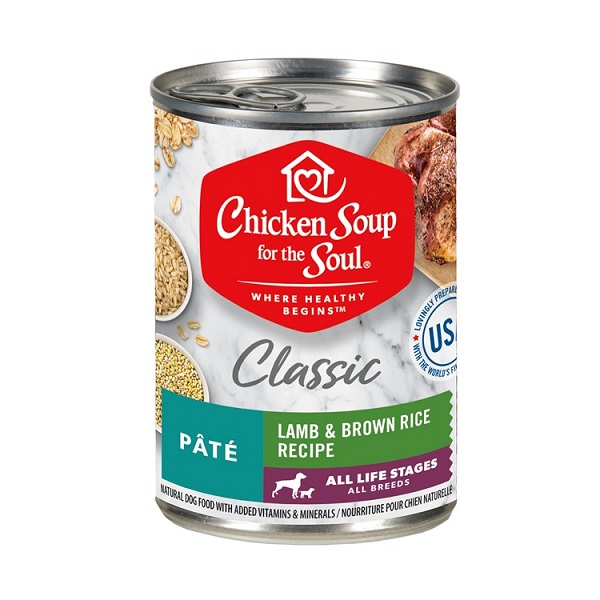 Chicken Soup for The Soul Lamb & Brown Rice Pate Recipe Canned Dog Food - 13oz