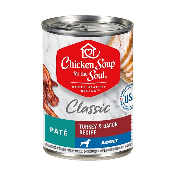 Chicken Soup for The Soul Turkey & Bacon Pate Recipe Canned Dog Food - 13oz