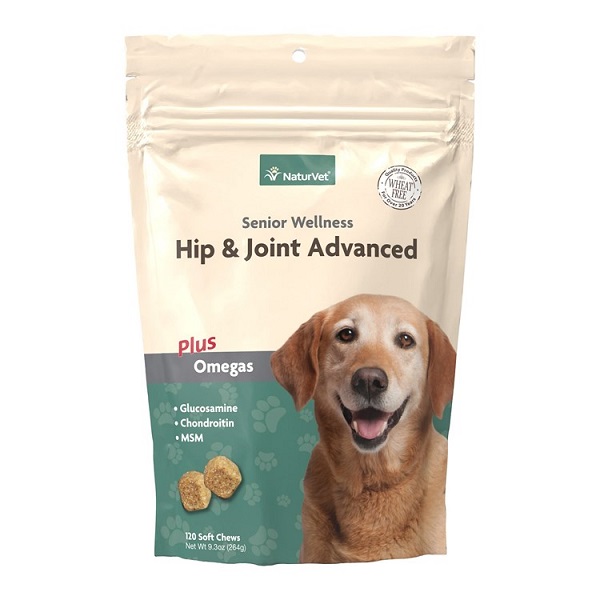 NaturVet Senior Care Hip & Joint Advanced Dog Soft Chews - 120ct