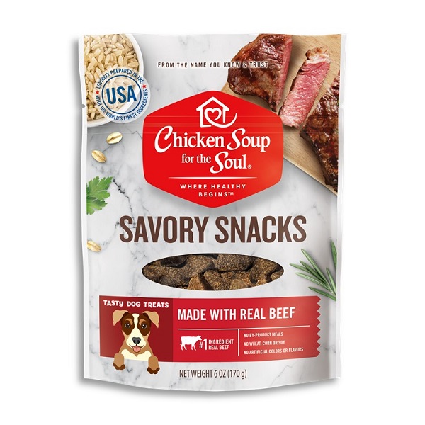 Chicken Soup for The Soul Savory Snacks Beef Recipe Dog Treats - 6oz