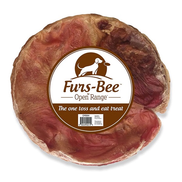 Open Range Furs-Bee Beef Bladder Disc Dog Treat