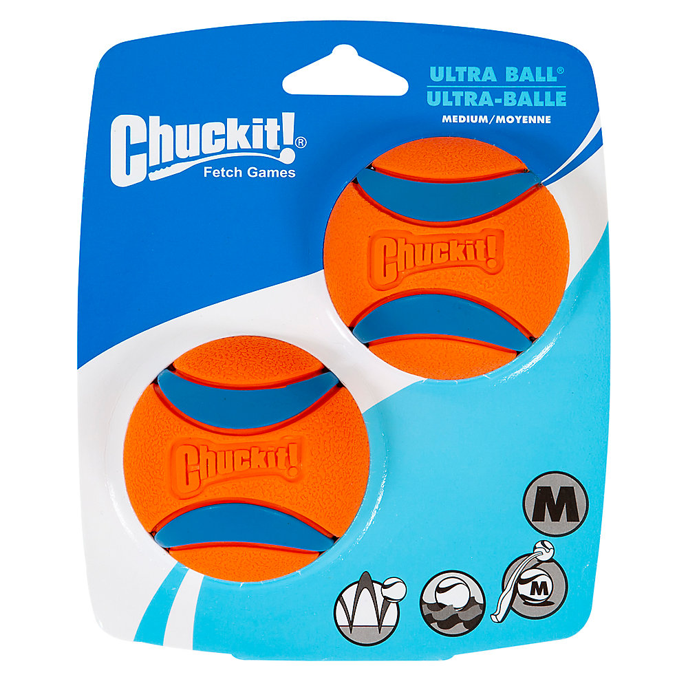 Chuckit! Ultra Squeaker Ball Tough Dog Toy (2pk)