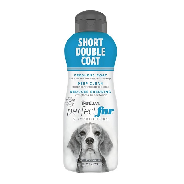 TropiClean Perfect Fur Short Double Coat Dog Shampoo - 16oz