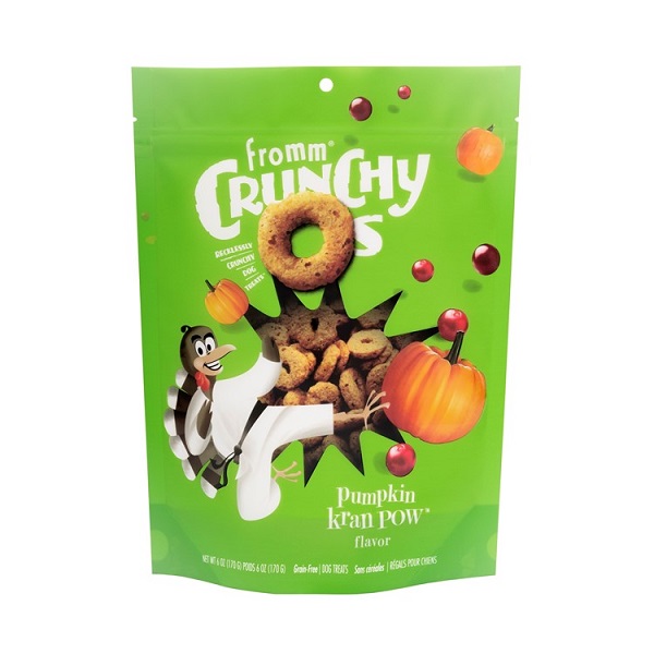Fromm Crunchy O's Pumpkin Kran Pow Flavor Dog Treats - 6oz