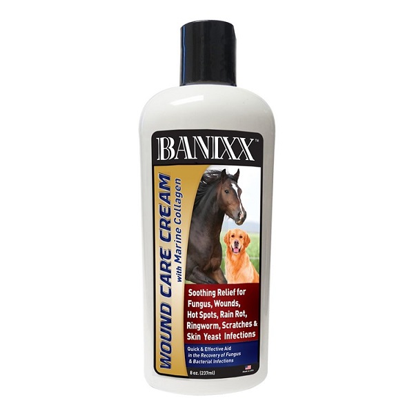 Banixx Wound Care Pet Cream w/Marine Collagen for Pets & Horses - 8oz