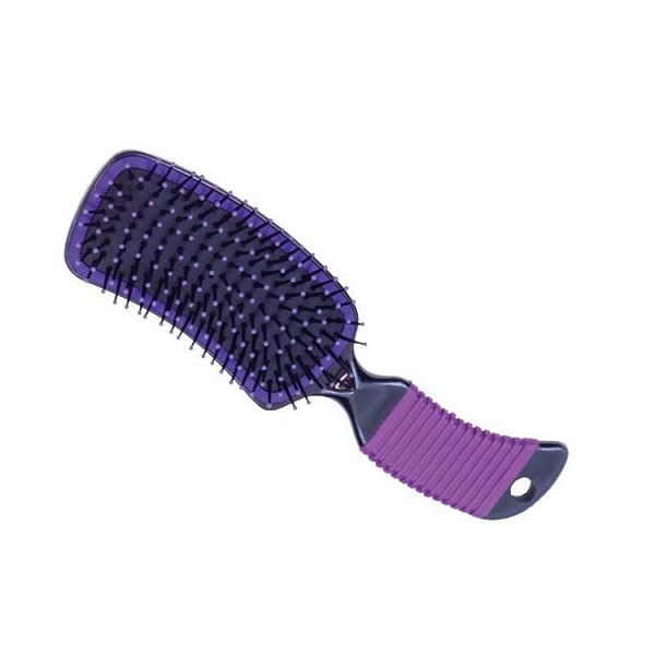 Partrade Horse Curved Mane Pin Brush - Purple