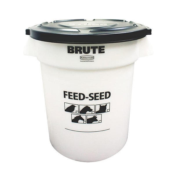 Rubbermaid Commercial Products Feed & Seed BRUTE Container w/Lid - 20 Gallon