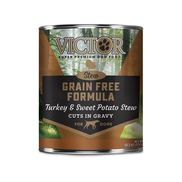 VICTOR Turkey & Sweet Potato Stew Cuts in Gravy Canned Dog Food - 13.2oz