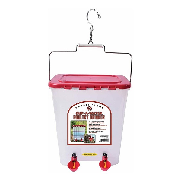Harris Farms Cup-A-Water Poultry Drinker - 4 Gallon