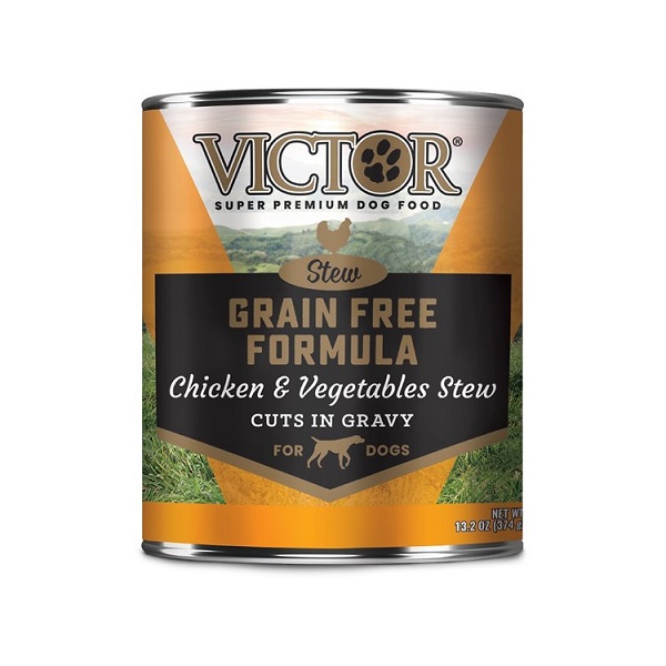 VICTOR Chicken & Vegetables Stew Cuts in Gravy Canned Dog Food - 13.2oz