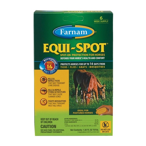 Farnam Equi-Spot Horse Spot-On Fly Control - 3pk