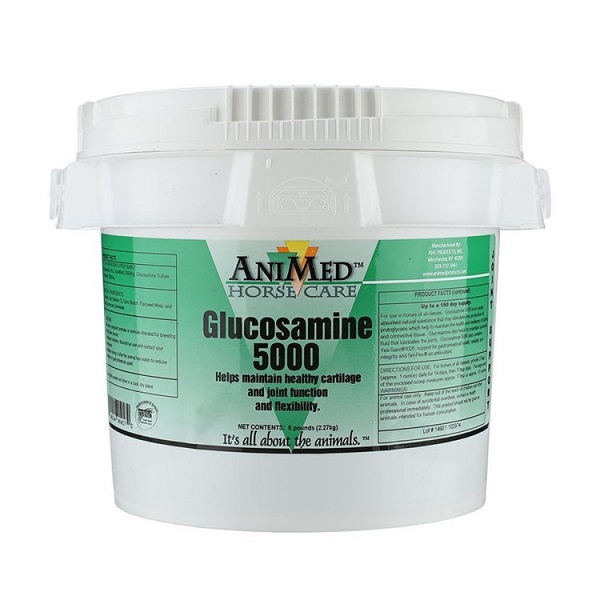 AniMed Glucosamine 5000 Joint Support Powder Horse Supplement - 5lb