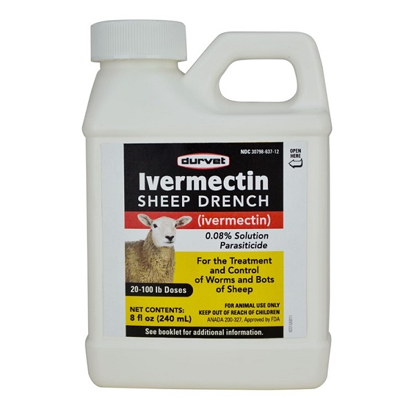 Durvet Ivermectin Sheep Drench Worm Treatment & Control - 240mL