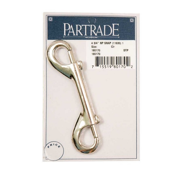 Partrade Nickel Plated Double End Snap - (4-3/4")