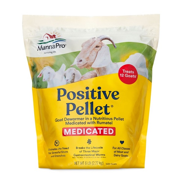 Manna Pro Positive Pellet Medicated Goat Dewormer - 6lb