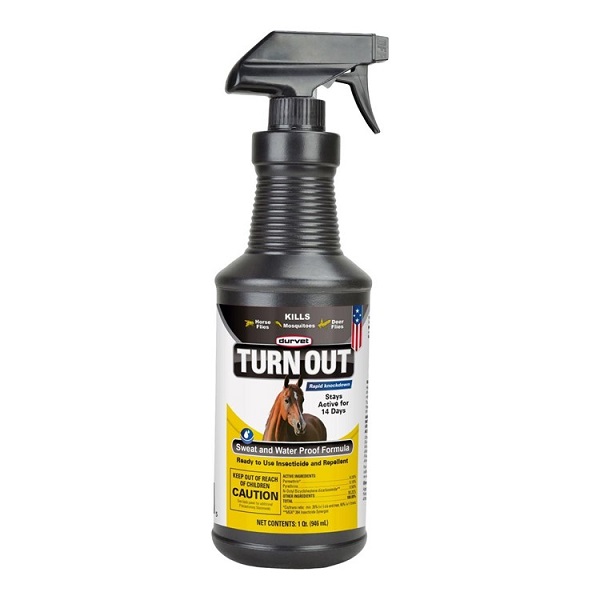 Durvet Turn Out Sweat & Waterproof Formula Livestock Insect Spray - 32oz