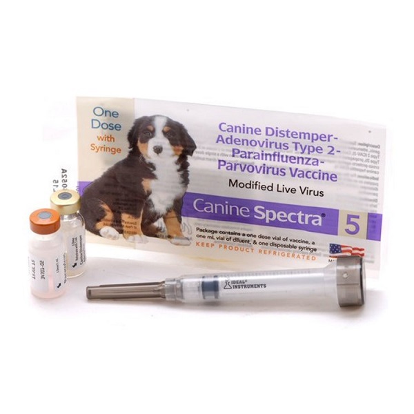 Durvet Canine Spectra 5 Vaccine - Single Dose w/Syringe