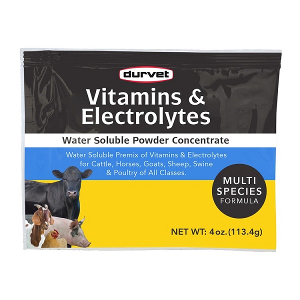 Durvet Vitamins & Electrolytes Powder Concentrate - 4oz