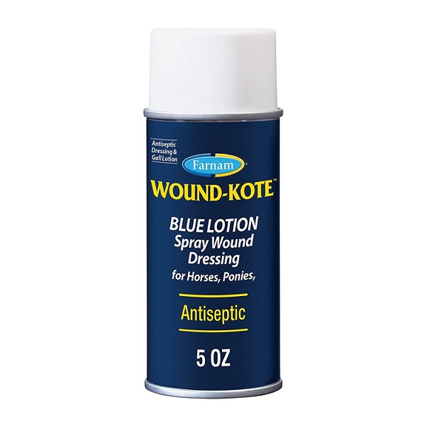 Farnam Wound Kote Blue Lotion Spray Wound Dressing - 5oz