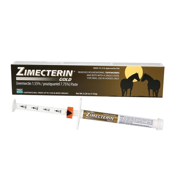 Zimecterin Gold (Ivermectin & Praziquantel) Paste Horse Dewormer