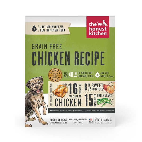 The Honest Kitchen Limited Ingredient Chicken Recipe Grain-Free Dehydrated Dog Food - 10lb