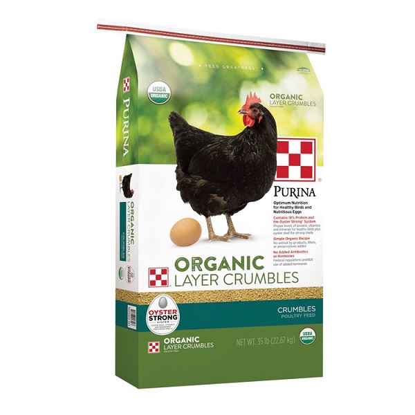 Purina Organic Layer Crumbels Poultry Feed - 35lb