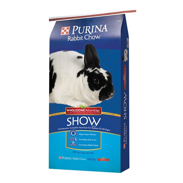 Purina Rabbit Chow Wholesome AdvantEdge Show Rabbit Feed - 50lb