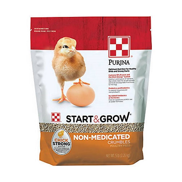 Purina Start & Grow Non-Medicated Crumbles Poultry Feed - 5lb