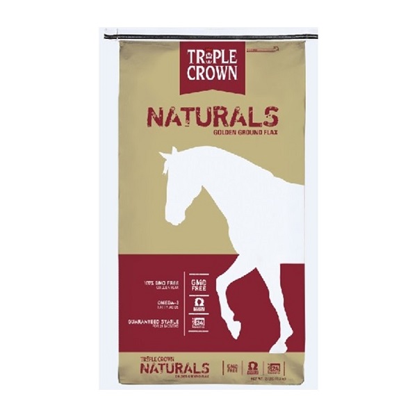 Purina Triple Crown Naturals Golden Ground Flax Horse Supplement - 25lb