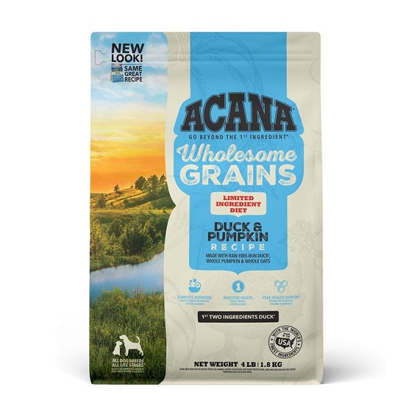 ACANA Wholesome Grains Duck & Pumpkin Recipe Limited Ingredient Diet Dog Food