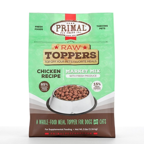 PRIMAL Market Mix Chicken Recipe Raw Dog Food Toppers - 5lb