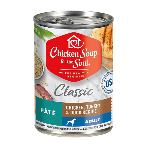Chicken Soup Classic Chicken, Turkey & Duck Recipe Pate Wet Dog Food - 13oz