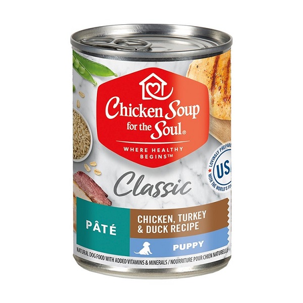 Chicken Soup for The Soul Chicken, Turkey & Duck Pate Recipe Wet Puppy Food - 13oz