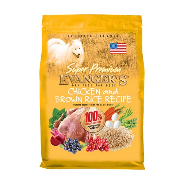 Evanger's Super Premium Chicken with Brown Rice Recipe Dog Food