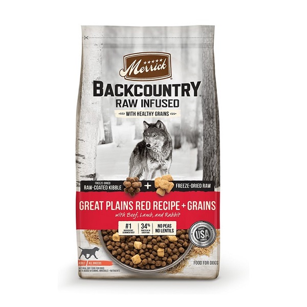 Merrick Backcountry Raw Infused Great Plains Red Recipe + Grains Dog Food