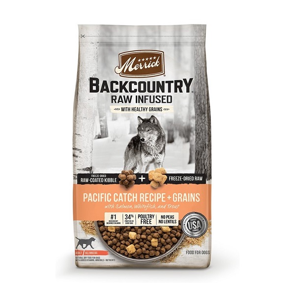 Merrick Backcountry Raw Infused Pacific Catch Recipe + Grains Dog Food