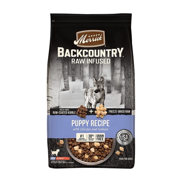 Merrick Backcountry Raw Infused Puppy Recipe w/Chicken & Salmon Grain-Free Dog Food