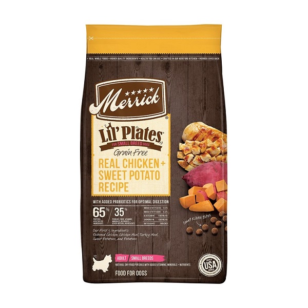 Merrick Lil Plates Real Chicken & Sweet Potato Recipe Grain-Free Small Breed Dog Food