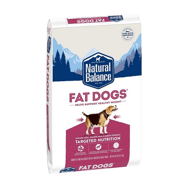 Natural Balance Targeted Nutrition Fat Dog Chicken & Salmon Formula Dog Food