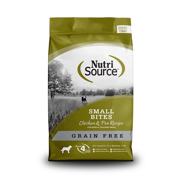 NutriSource Chicken & Pea Recipe Grain Free Small Bites Dog Food