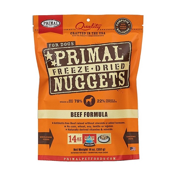 PRIMAL Nuggets Freeze-Dried Beef Formula Dog Food