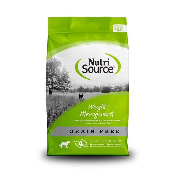 NutriSource Turkey & Fish Meal Grain Free Weight Management Dog Food