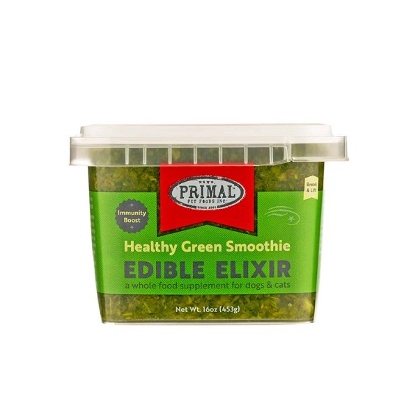 PRIMAL Edible Elixir Healthy Green Smoothie Dog & Cat Supplement - 16oz