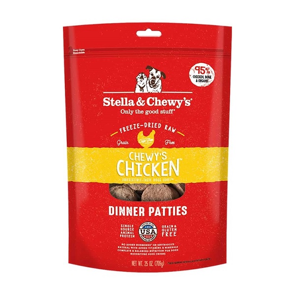 Stella & Chewy's Chewy Chicken Patties Freeze-Dried Dog Food